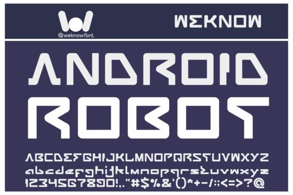 Android Robot: A Display Font Built for Bold Impression