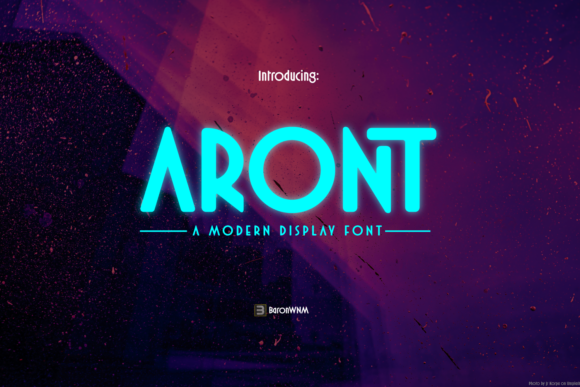 Aront: The Techno Display Font That Shaped My Latest Landing Page