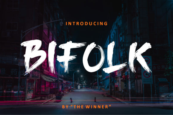 Bifolk: A Bold Display Font for Campaigns That Need to Stand Out