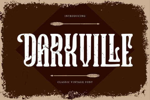 Darkville Font: A Bold, Vintage Choice for Building Your Brand