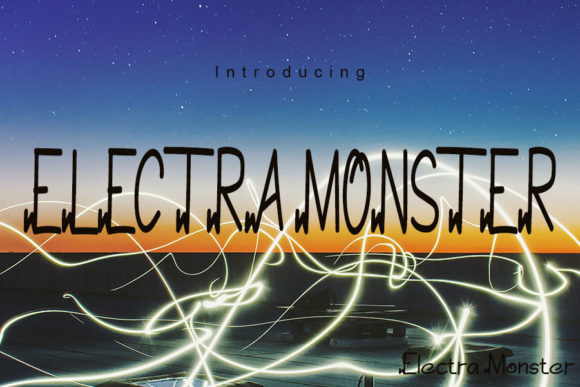 Electramonster: A Standout Display Font for Web Design