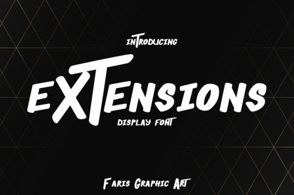 Extensions: The Sporty Display Font That Makes Your Products Stand Out