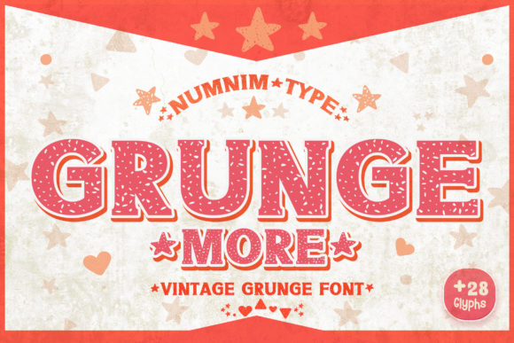 Grunge More: A Vintage Display Font for Digital Branding