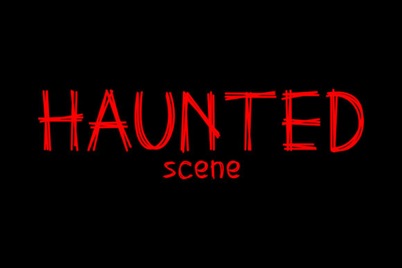 Haunted Scene: A Display Font for Distinctive Branding