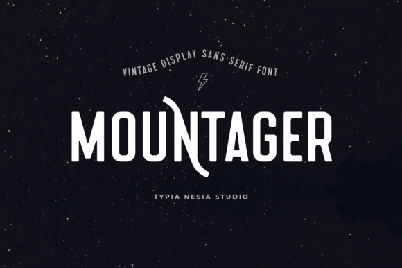 Mountager: A Vintage Display Font for Modern Marketing