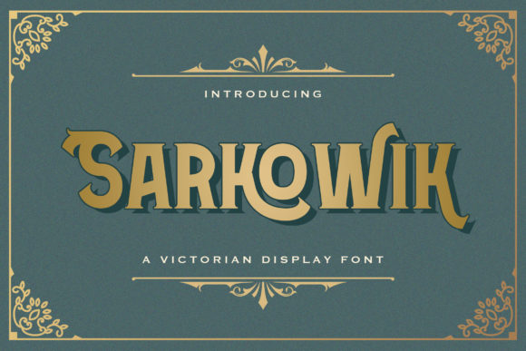 Sarkowik: A Bold Display Font for Editorial Authority