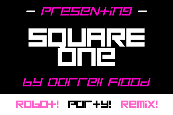 Square One: A Robotic Display Font for Digital Design