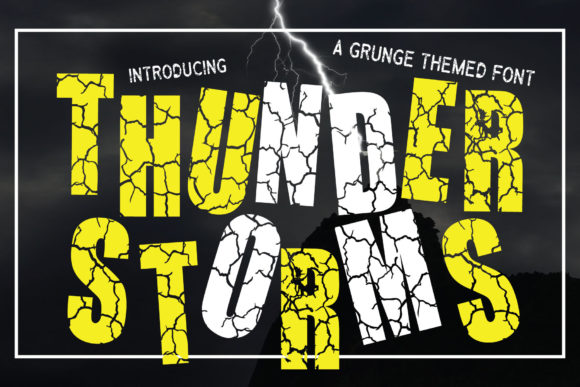 Thunderstorms Font: A Bold Typeface for Building a Strong Brand